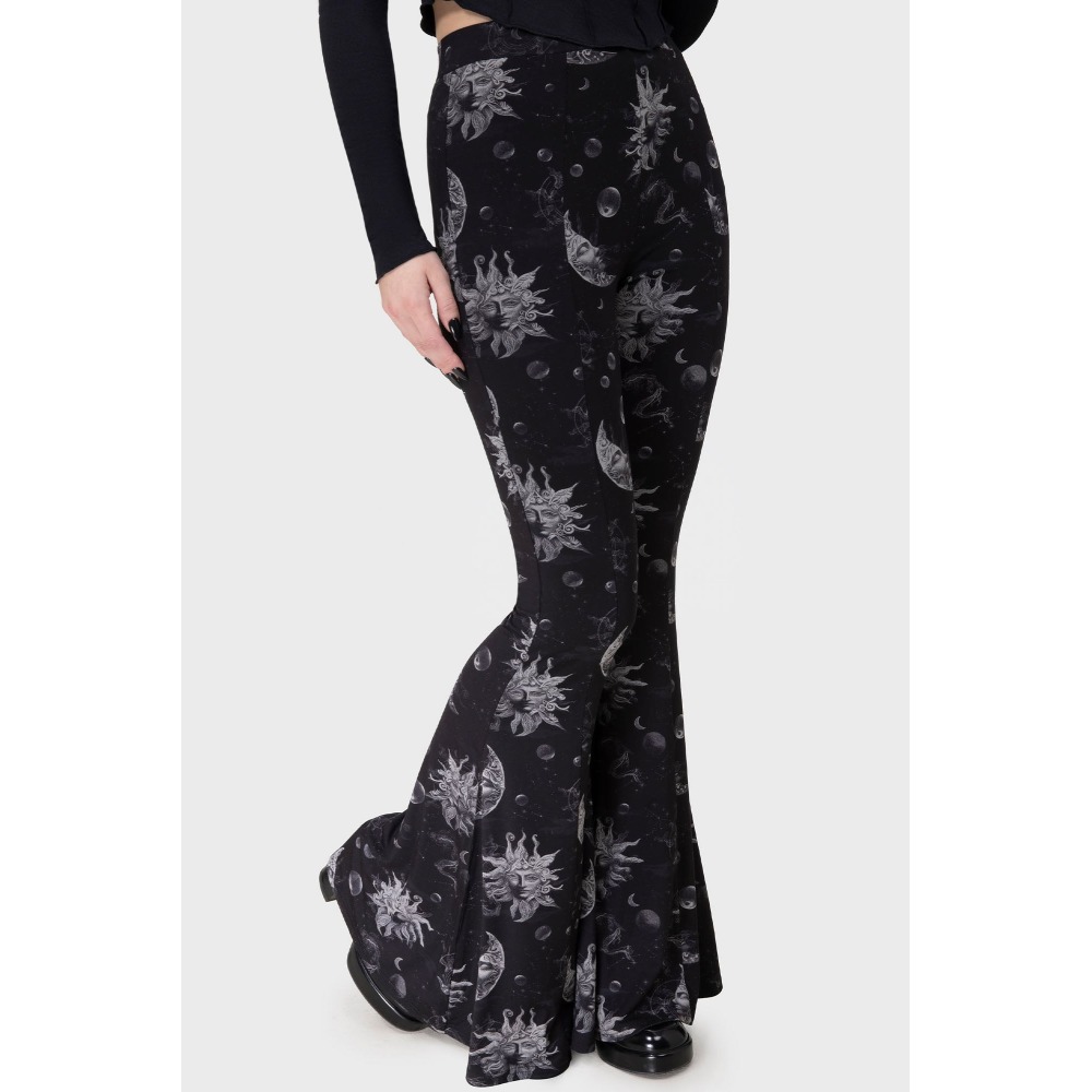 Killstar - Azurement Flared trousers - Black